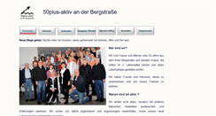 Desktop Screenshot of 50plus-aktiv-bergstrasse.de