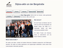Tablet Screenshot of 50plus-aktiv-bergstrasse.de